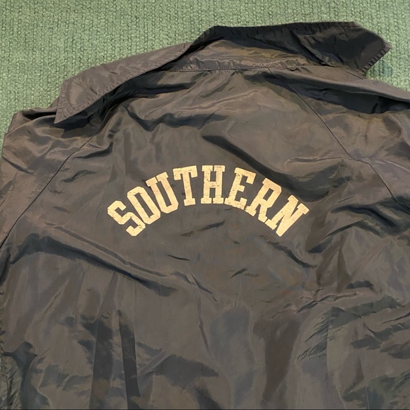 Dark Navy Blue “SOUTHERN” Windbreaker - Picture 3 of 4